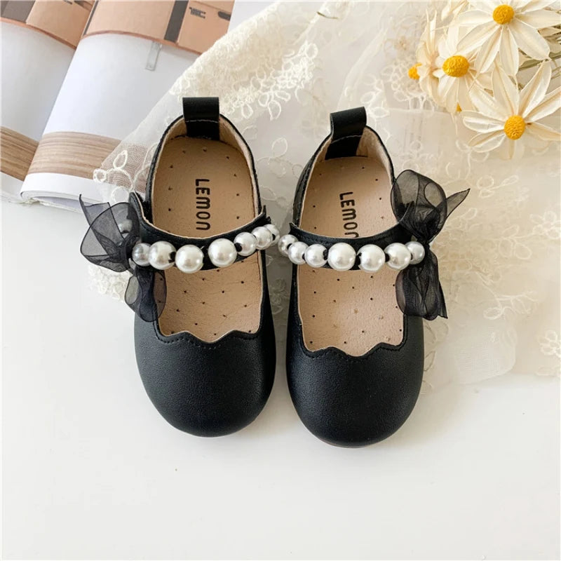 Pearl Mesh Princess Shoes