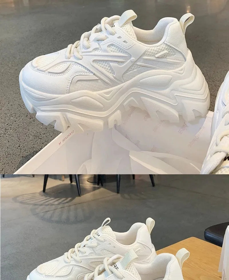 White Platform Sneakers for Women