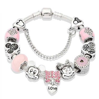 Charm-Armbänder mit Kristallperlen für Damen