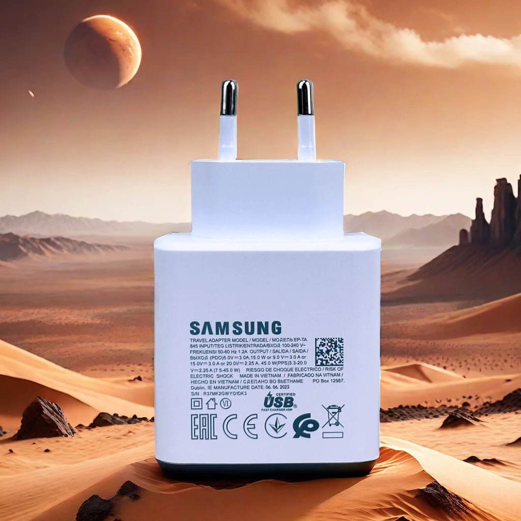 Original Samsung Charger 45W Super Fast Charge EU CERTIFIED Adapter