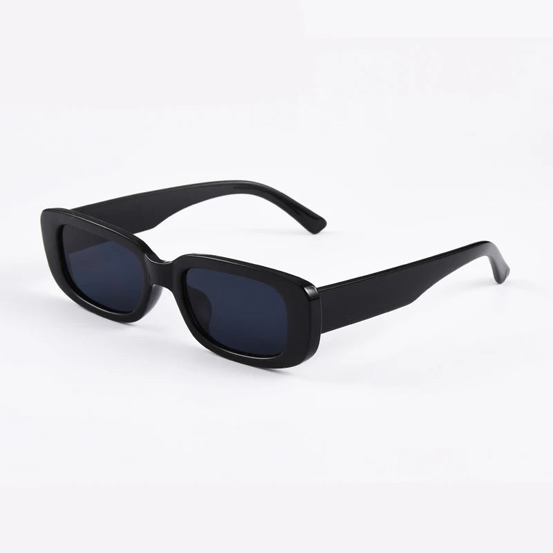 Rechteckige quadratische Retro-Sonnenbrille mit UV400-Schutz für Herren