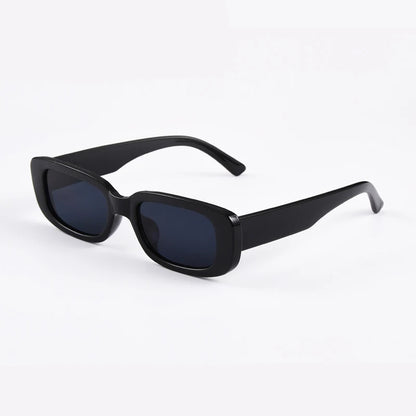 Rechteckige quadratische Retro-Sonnenbrille mit UV400-Schutz für Herren
