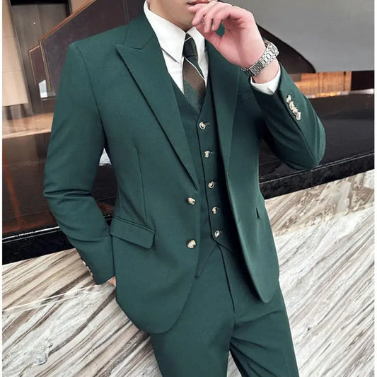 Men's 3 Pcs Casual Skinny Suit