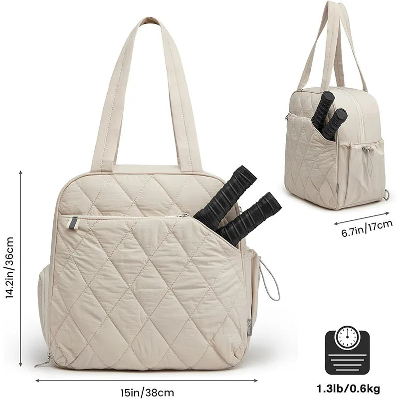 Pickleball Bag with Shoe Compartment & Waterproof Pocket – Unisex Tennis & Padel Backpack