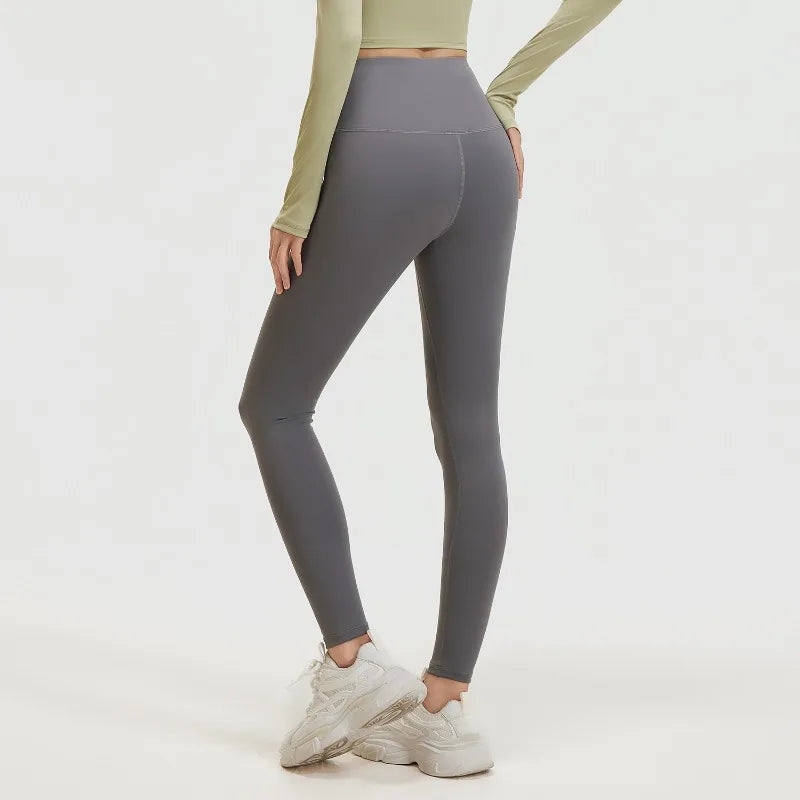Nahtlose Yoga-Leggings mit hohem Bund für Damen – Po-Lifting- und Bauchkontrolle fürs Fitnessstudio