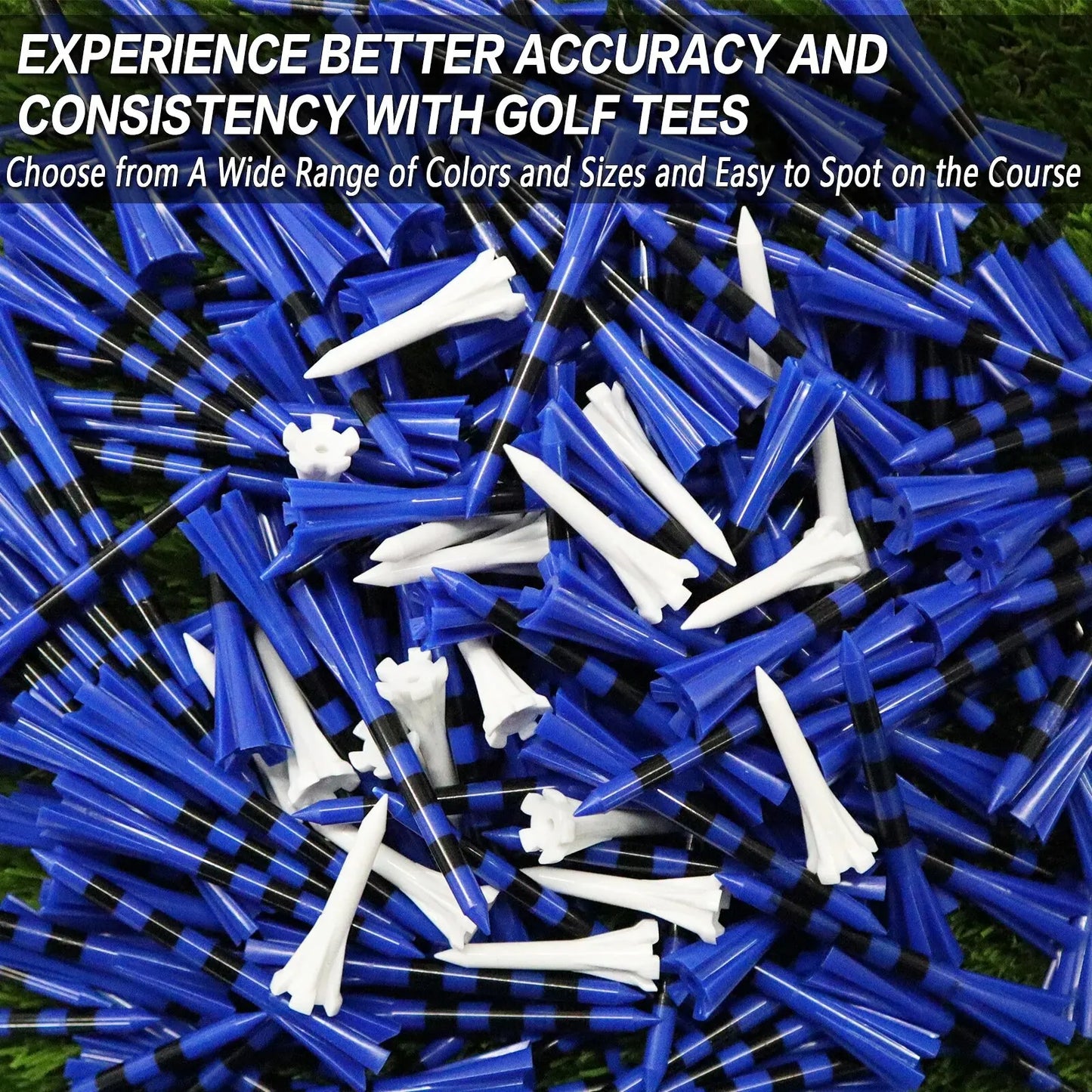 100-Pc 5-Prong Golf Tees Set