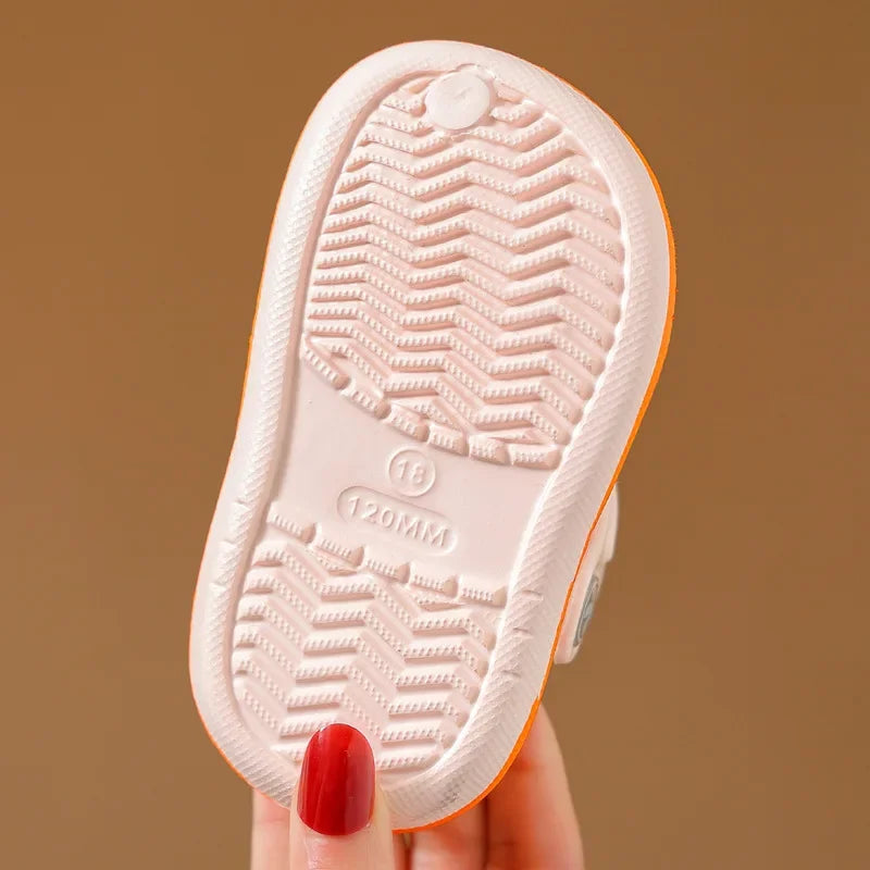 Shoes for Small and Medium-sized Babies Flip Flops Children's   Indoor Soft S Cartoon