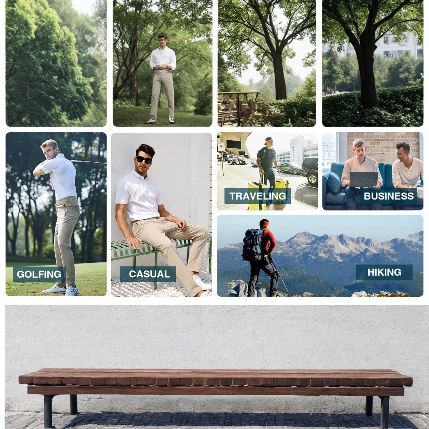 Schnell trocknende, leichte Sport-Cargohose für Herren