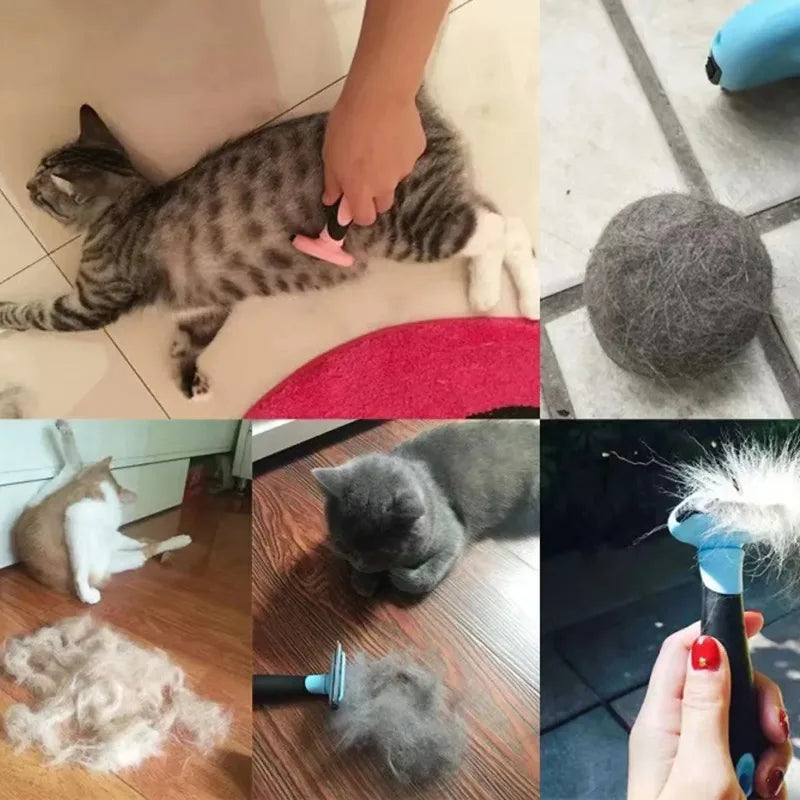 Pet Detachable Stainless Steel Hair Remover Roller