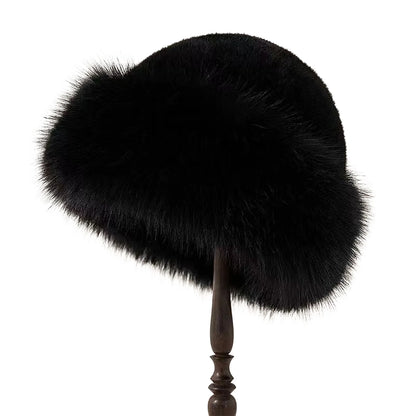 Mongolian Style Warm Fur Hat Women - Ear Protection Windproof Thick Snow Hat