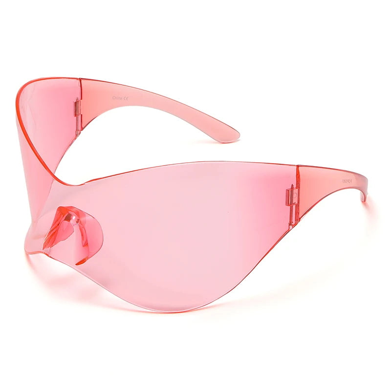 Unisex Sports Oversized Y2K Rimless Sunglasses