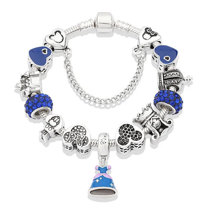 Charm-Armbänder mit Kristallperlen für Damen