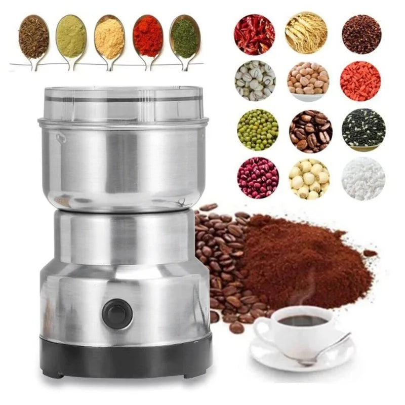 Kaffeebohnenmühle aus Edelstahl