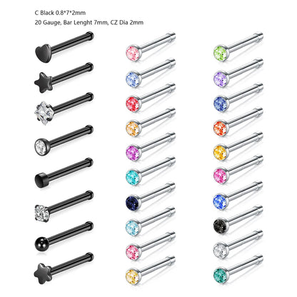 Stainless Steel Small Nose Rings