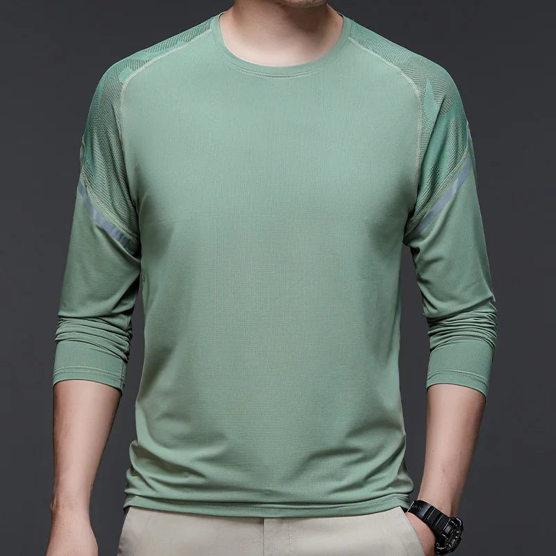 Schnelltrocknendes, feuchtigkeitsableitendes Laufshirt für Herren – Atmungsaktives, leichtes Sport-T-Shirt