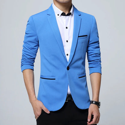 Blazer décontracté pour homme de marque - Coupe slim