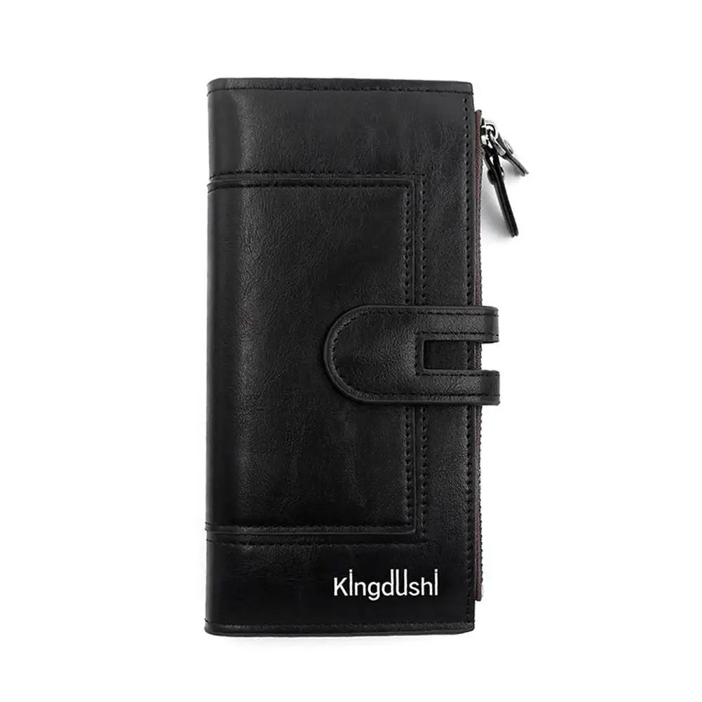 Lange Geldbörse aus PU-Leder für Damen – Clutch mit mehreren Kartenfächern