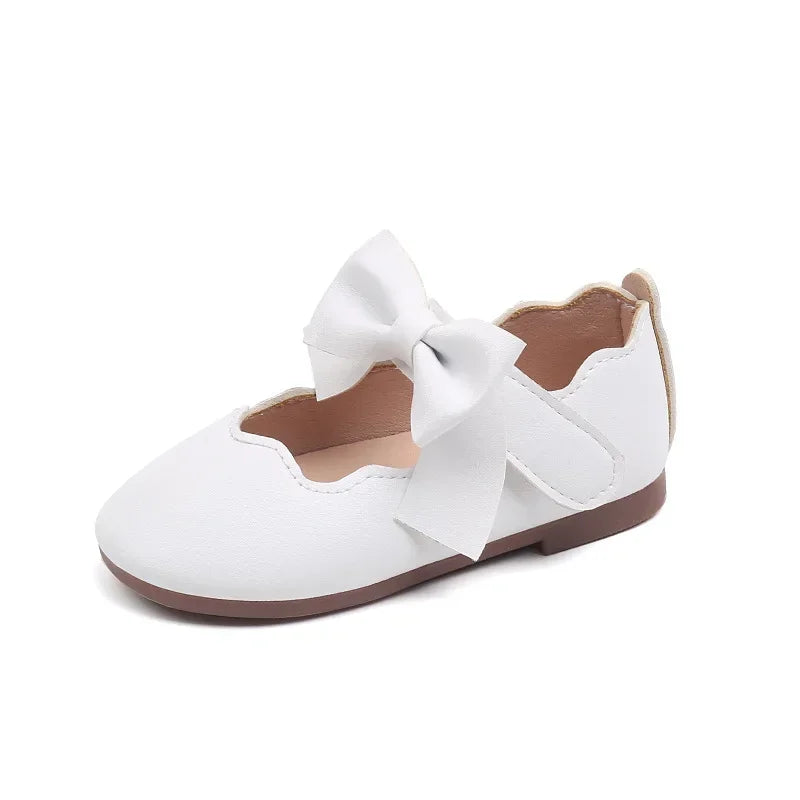 Toddler Girls Leather Casual Shoes – Non-Slip Kids Walking Shoes