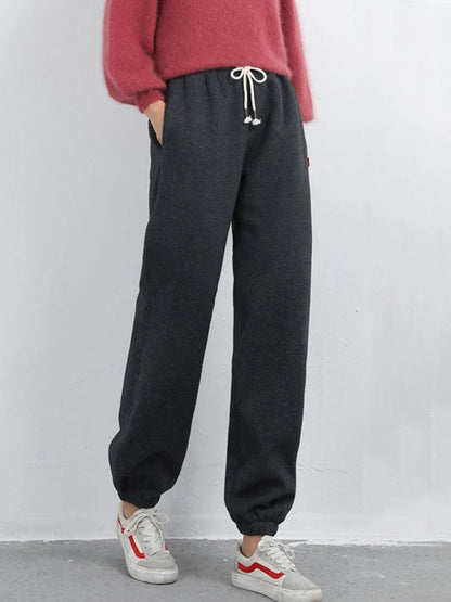 Women's Lightweight Warm Fleece Trouser - Winter Down Pants