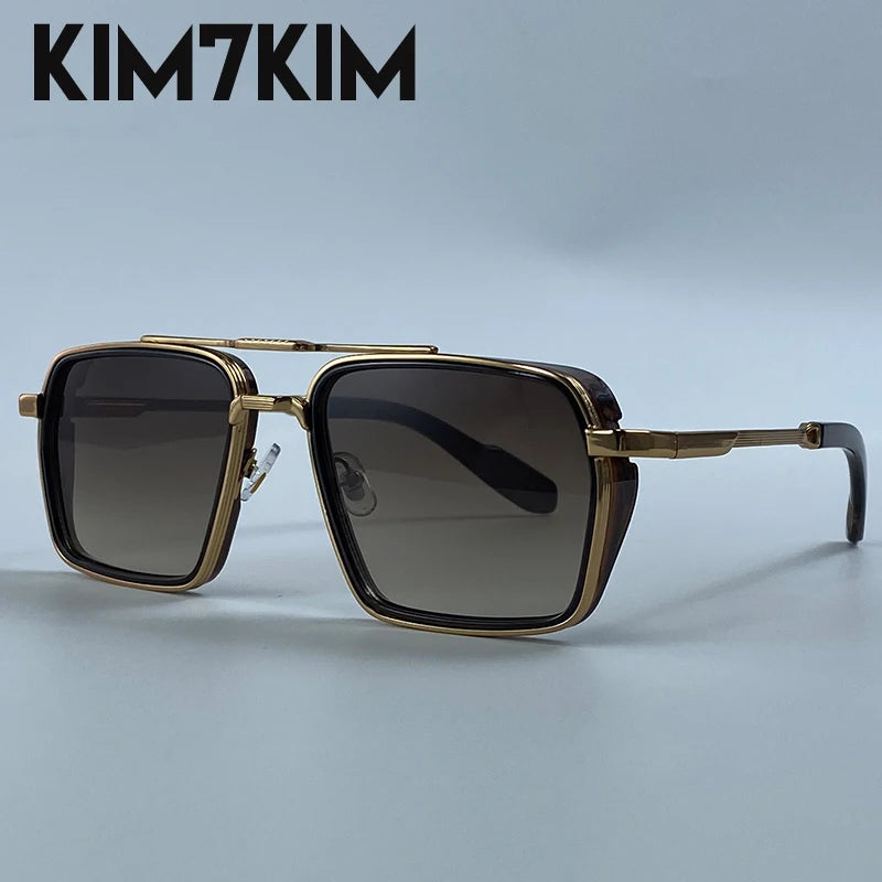 Men's Oversized Steampunk Square Sunglasses