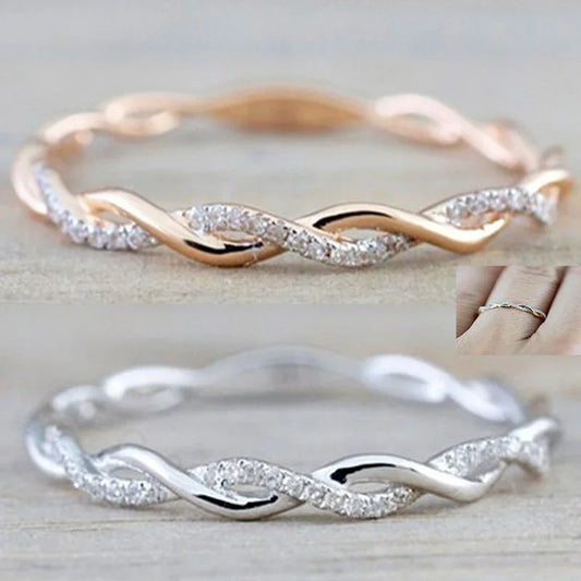 Women Stainless Steel Gold & Silver Rings