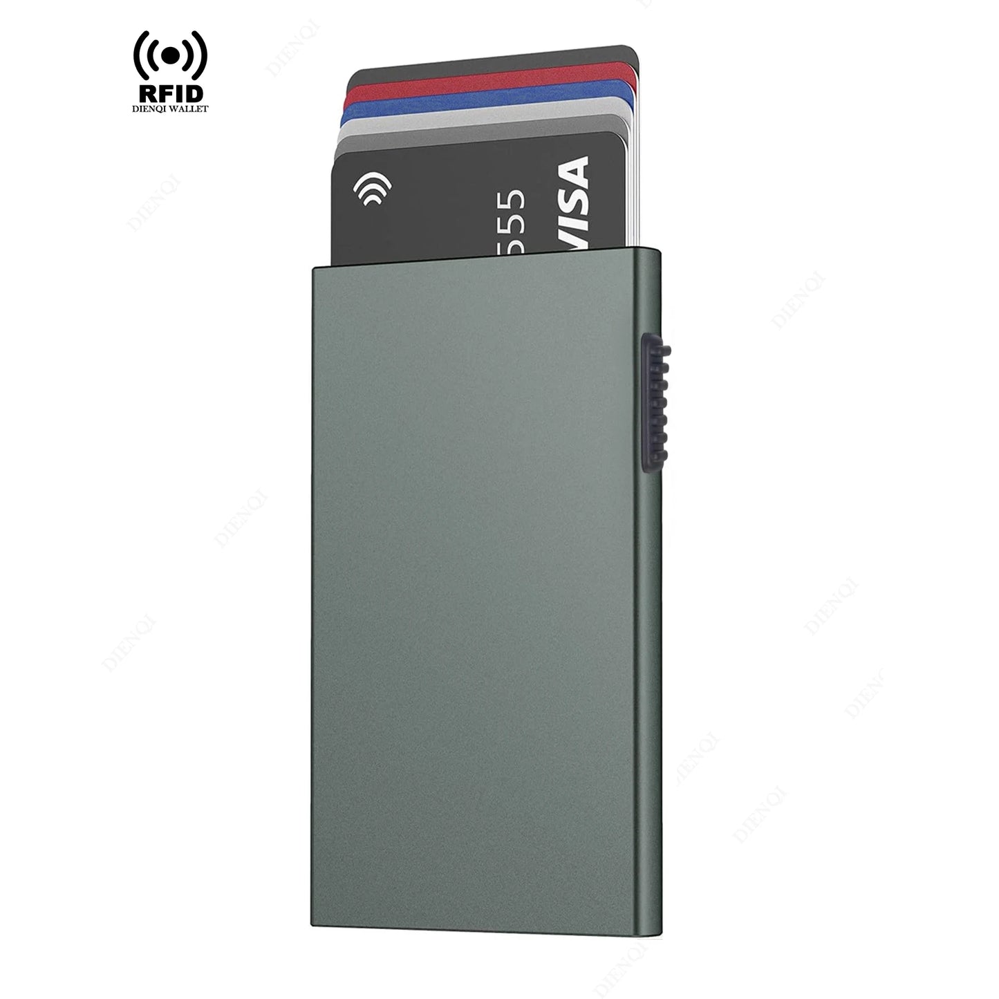 RFID Blocking Slim Metal Pop Up Card Wallet