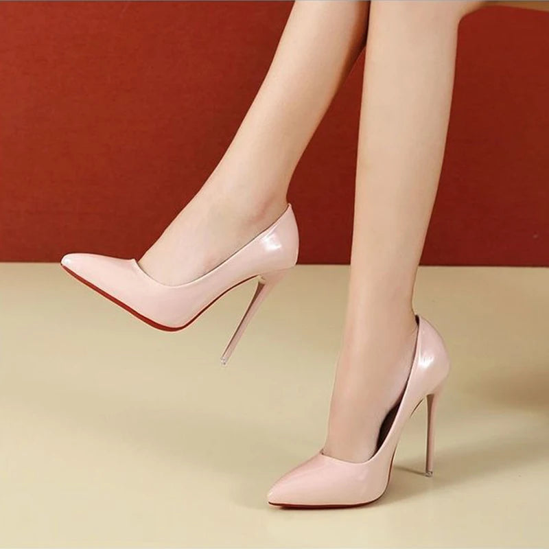 Damenschuhe mit spitzer Zehenpartie und Stilettoabsatz