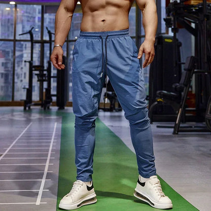Atmungsaktive Sporthose für Herren aus Eisseide mit geradem Bein 