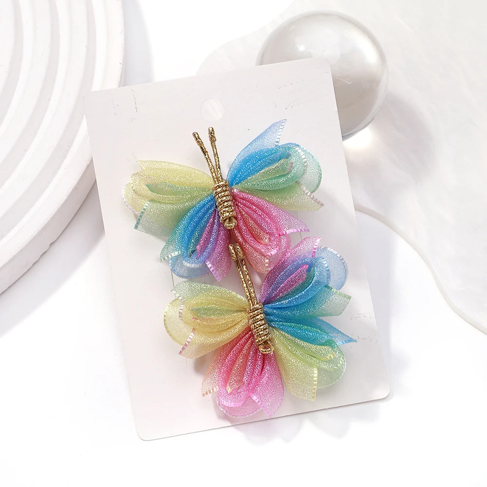 2pcs Butterfly Hair Clip