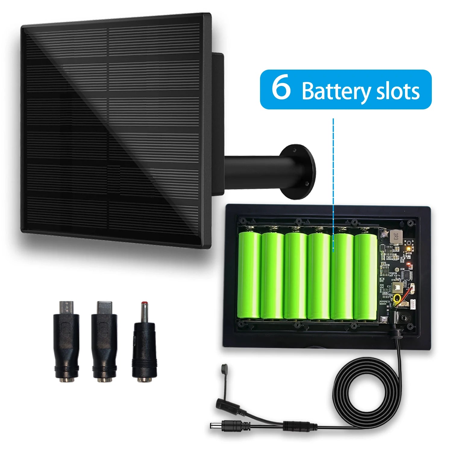 3 In1 USB TypeC Output 5V Solar Panel