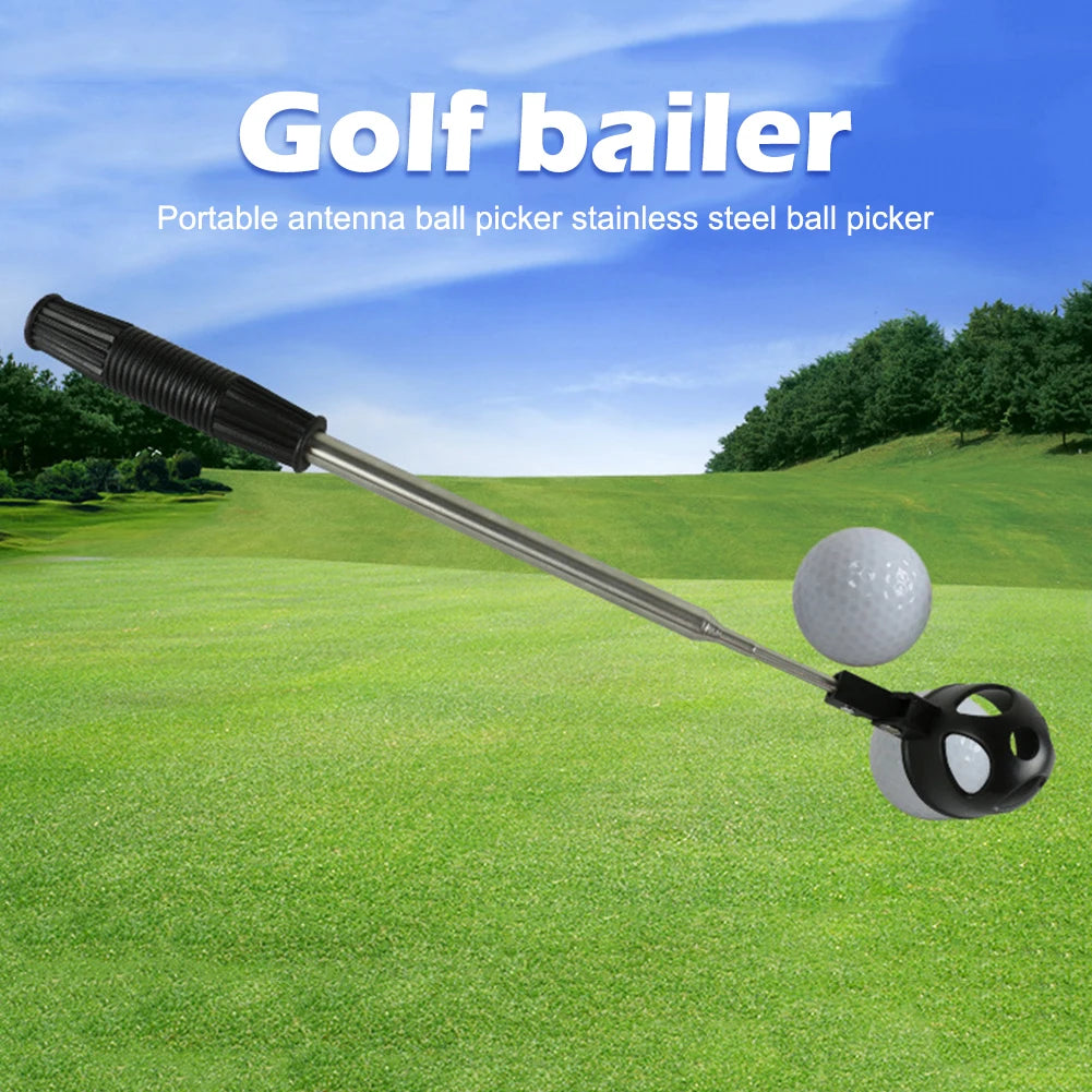 Telescopic Stainless Steel Golf Ball Retriever Grabber