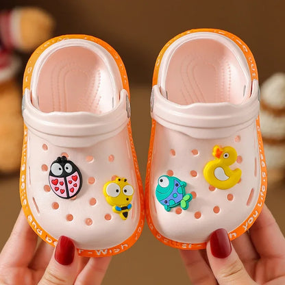 Shoes for Small and Medium-sized Babies Flip Flops Children's   Indoor Soft S Cartoon