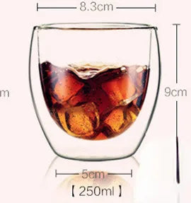 Heat-Resistant Double Wall Glass Cup Set