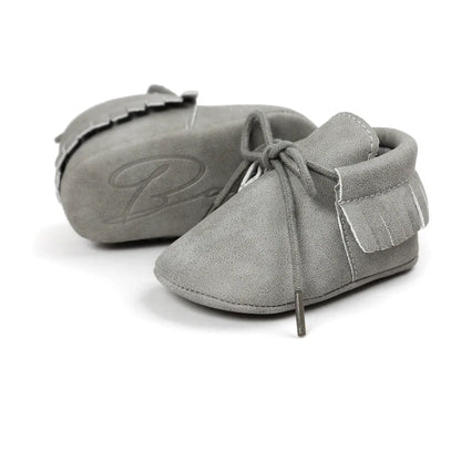 Newborn Baby Classical Lace-up Crib Crawl Shoes