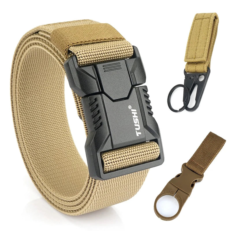 Durable Quick Release Elastic Belt for Men