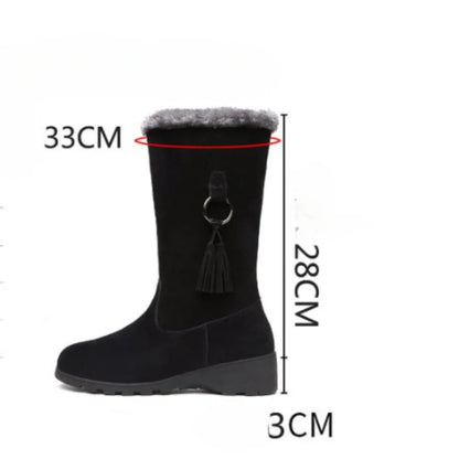 Women's Zipper Winter Snow Ankle Boots