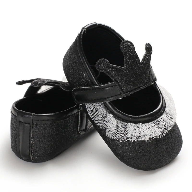 Chaussures bébé nouveau-né roses antidérapantes
