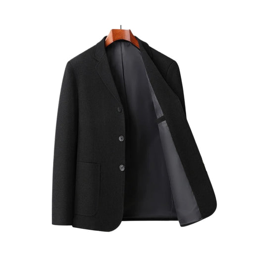 Blazer homme coupe slim – Couleur unie, veste de costume décontractée et professionnelle pour mariage