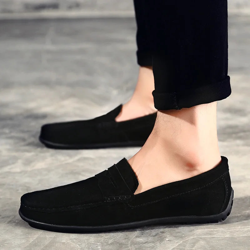 High-Quality Large Size Men's Leather Loafers