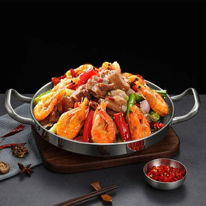 Meeresfrüchte- und Reistopf aus Edelstahl