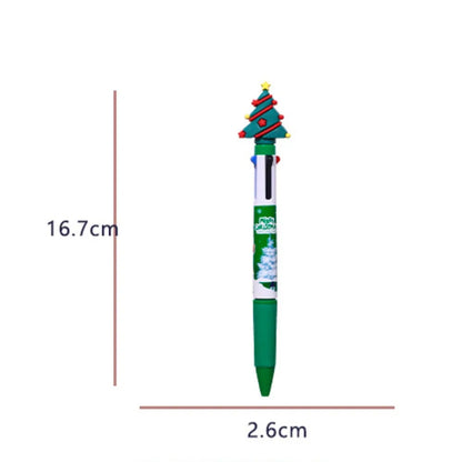 Ensemble de stylos à bille quatre couleurs de Noël