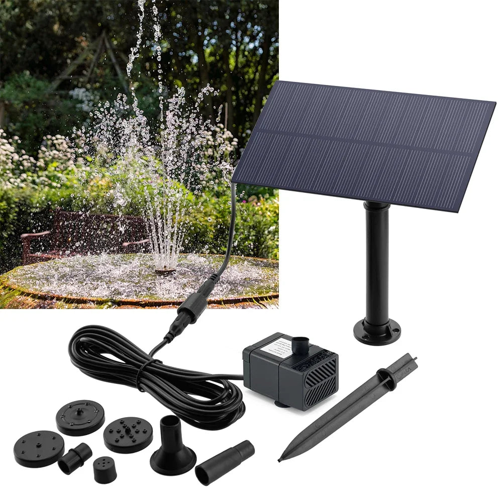 Garden Decoration Water Fountain Solar Power Panel