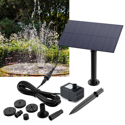 Garden Decoration Water Fountain Solar Power Panel