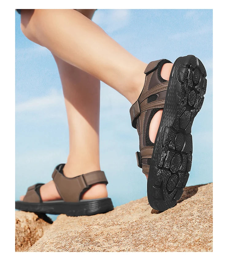 Sandales d'été imperméables à bout ouvert pour hommes, idéales pour la plage et le sport
