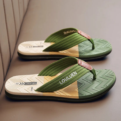 Men's Breathable Summer Flip Flops - Outdoor Beach Slippers