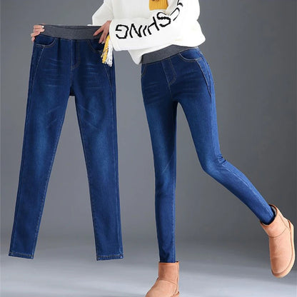 Women Classic Ankle-length Skinny Denim Jeans