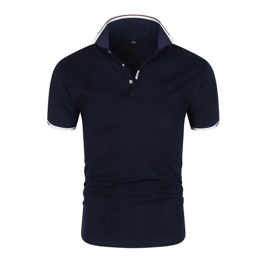 Men’s Short Sleeve Polo Shirt – Breathable Streetwear Collar Top