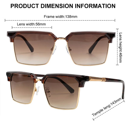 Men's Y2K Vintage Oversized Square Sunglasses