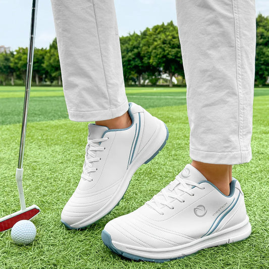 Chaussures de golf antidérapantes en cuir pour femmes