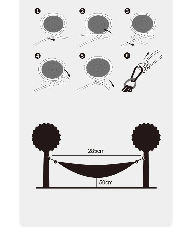 Hamac balançoire ultraléger résistant aux déchirures pour 2 personnes